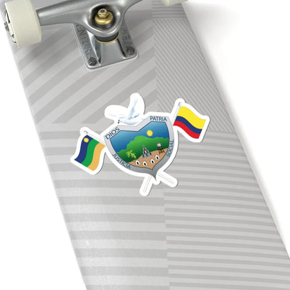 EscudoMunicipioSanCarlos (Colombia) (Coat of Arms) STICKER Vinyl Kiss-Cut Decal - The Sticker Space