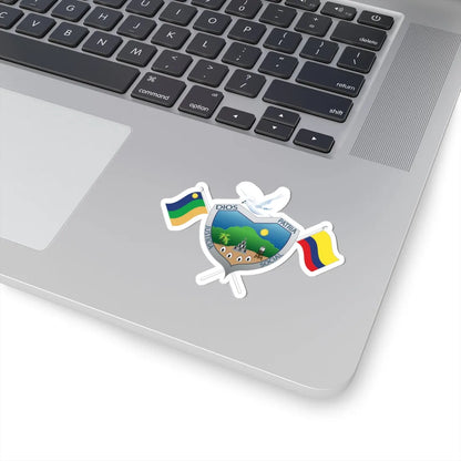 EscudoMunicipioSanCarlos (Colombia) (Coat of Arms) STICKER Vinyl Kiss-Cut Decal - The Sticker Space