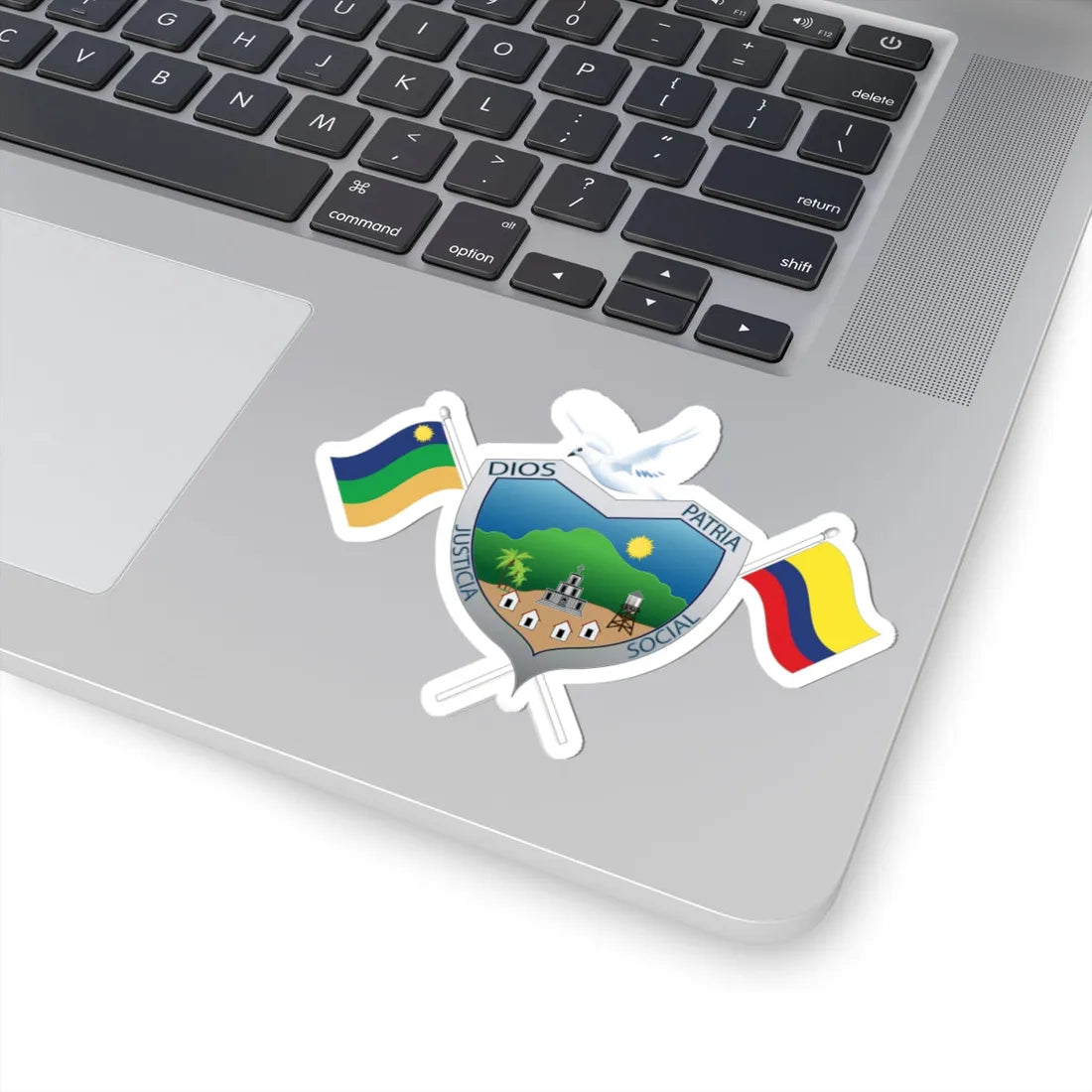 EscudoMunicipioSanCarlos (Colombia) (Coat of Arms) STICKER Vinyl Kiss-Cut Decal - The Sticker Space