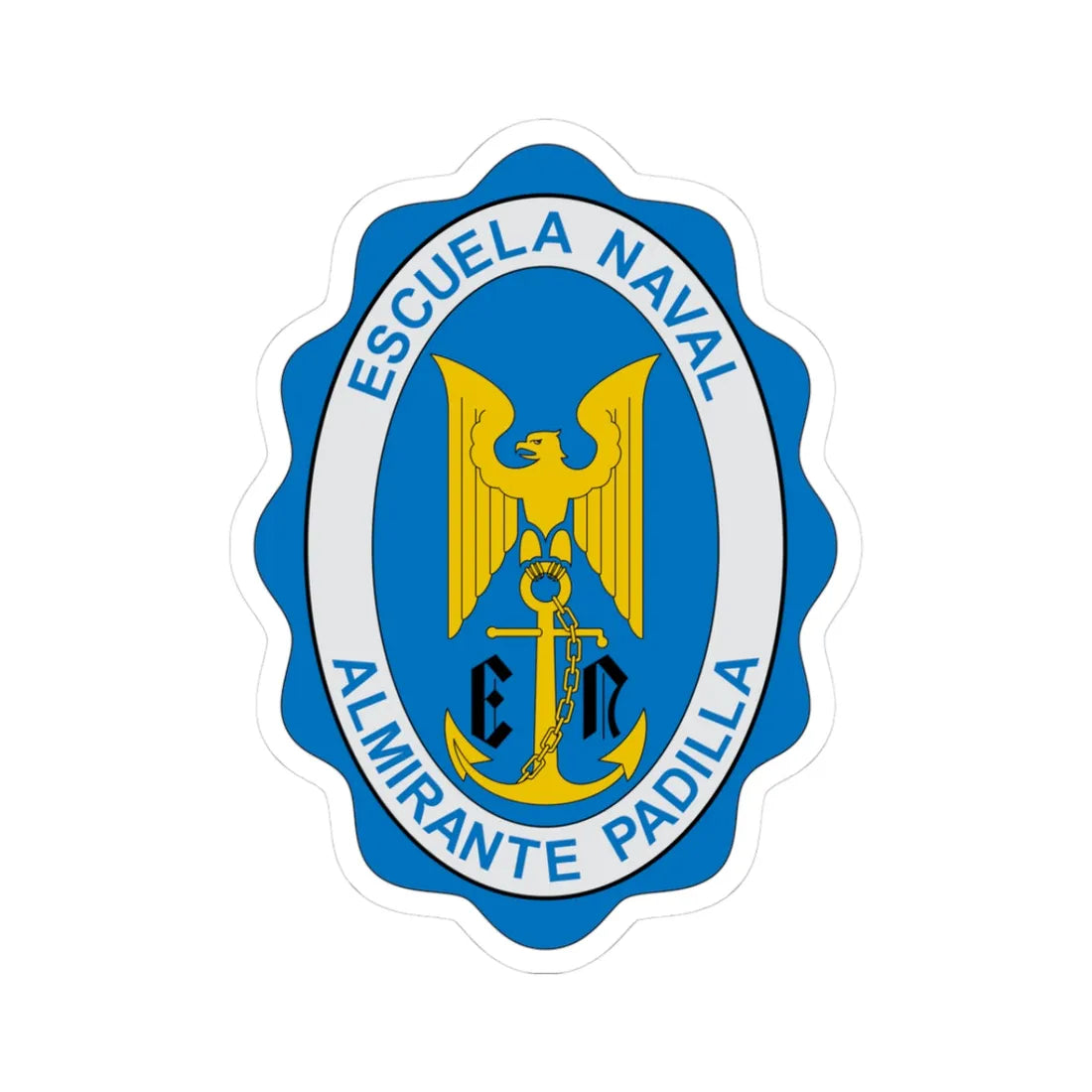 Escuela Naval de Cadetes AP (Colombia) (Coat of Arms) STICKER Vinyl Kiss-Cut Decal - The Sticker Space