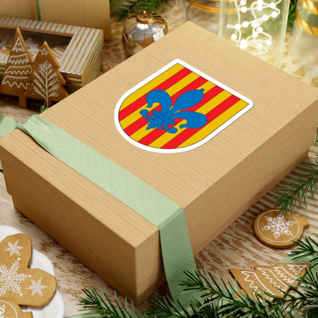 Escut dAgramunt (Spain) (Coat of Arms) STICKER Vinyl Kiss-Cut Decal - The Sticker Space