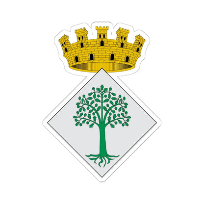 Escut dAlcarràs (Spain) (Coat of Arms) STICKER Vinyl Kiss-Cut Decal 6 Inch White - The Sticker Space