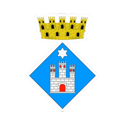 Escut dAlforja (Spain) (Coat of Arms) STICKER Vinyl Kiss-Cut Decal 2 Inch White - The Sticker Space