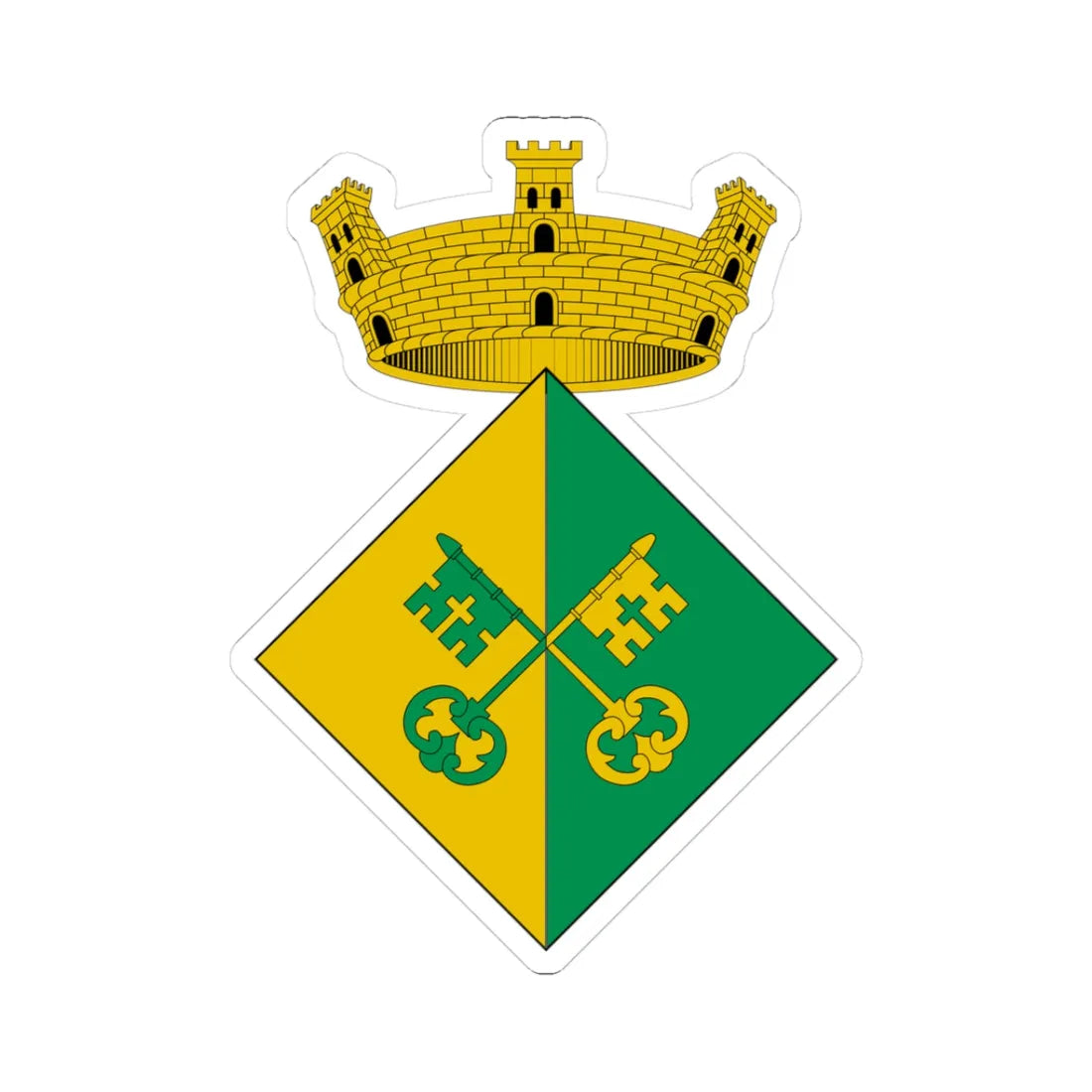 Escut dAlfés THV-ES (Spain) (Coat of Arms) STICKER Vinyl Kiss-Cut Decal - The Sticker Space