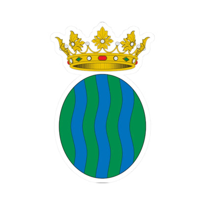 Escut dAndorra la Vella (Andorra) (Coat of Arms) STICKER Vinyl Kiss-Cut Decal 2 Inch White - The Sticker Space