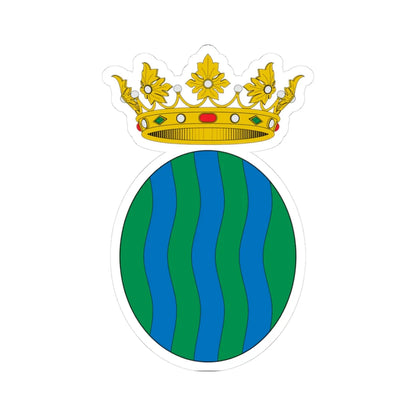 Escut dAndorra la Vella (Andorra) (Coat of Arms) STICKER Vinyl Kiss-Cut Decal 3 Inch White - The Sticker Space