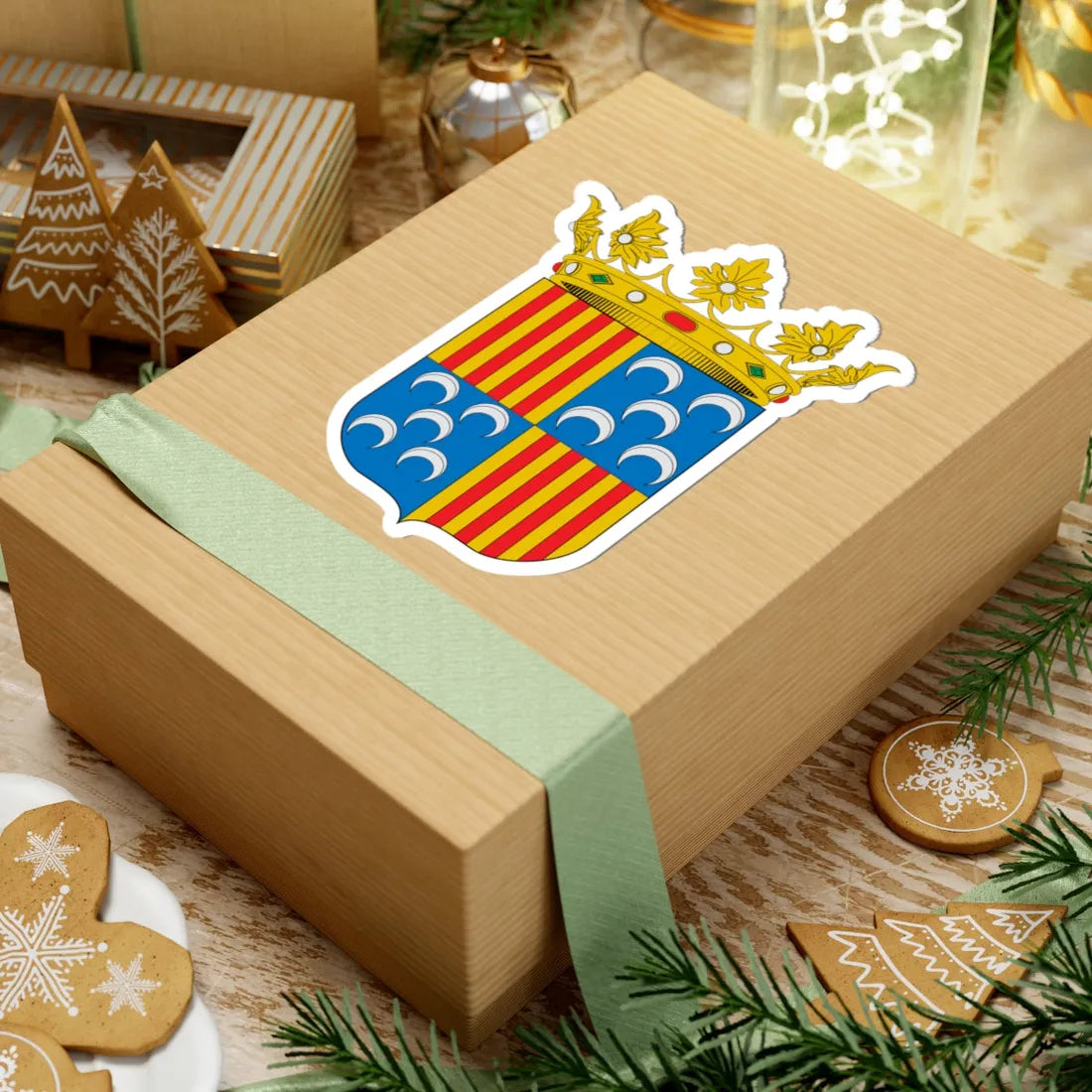 Escut de Berga (Spain) (Coat of Arms) STICKER Vinyl Kiss-Cut Decal - The Sticker Space