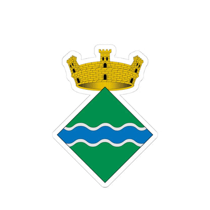 Escut de Bescanó THV-ES (Spain) (Coat of Arms) STICKER Vinyl Kiss-Cut Decal 4 Inch White - The Sticker Space