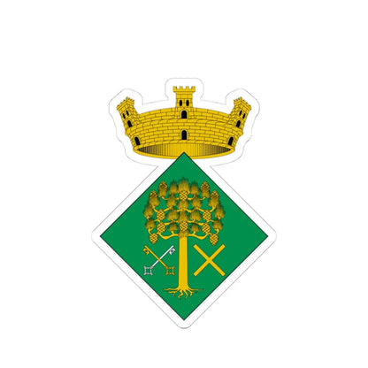 Escut de Bigues i Riells (Spain) (Coat of Arms) STICKER Vinyl Kiss-Cut Decal 4 Inch White - The Sticker Space