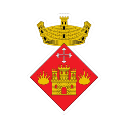 Escut de Brunyola (Spain) (Coat of Arms) STICKER Vinyl Kiss-Cut Decal 2 Inch White - The Sticker Space