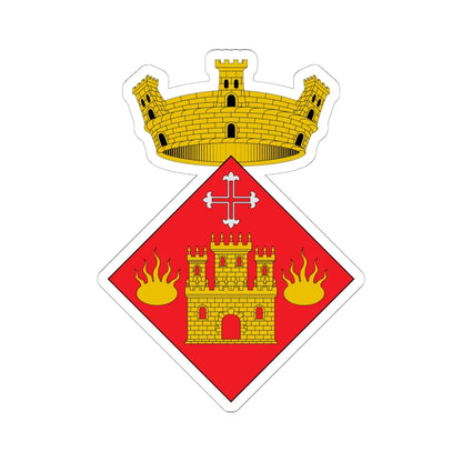 Escut de Brunyola (Spain) (Coat of Arms) STICKER Vinyl Kiss-Cut Decal 6 Inch White - The Sticker Space