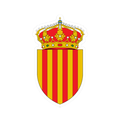 Escut de Catalunya apuntat (Spain) (Coat of Arms) STICKER Vinyl Kiss-Cut Decal 2 Inch White - The Sticker Space