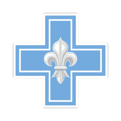 ESGA Cruz Lilium FAA (Argentina) (Coat of Arms) STICKER Vinyl Kiss-Cut Decal 3 Inch White - The Sticker Space