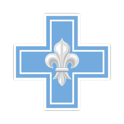 ESGA Cruz Lilium FAA (Argentina) (Coat of Arms) STICKER Vinyl Kiss-Cut Decal 4 Inch White - The Sticker Space