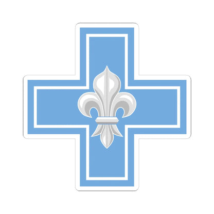 ESGA Cruz Lilium FAA (Argentina) (Coat of Arms) STICKER Vinyl Kiss-Cut Decal 6 Inch White - The Sticker Space