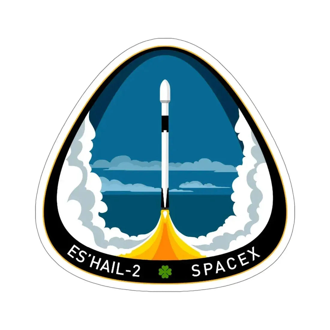 Es’hail-2 (SpaceX) STICKER Vinyl Die-Cut Decal - The Sticker Space