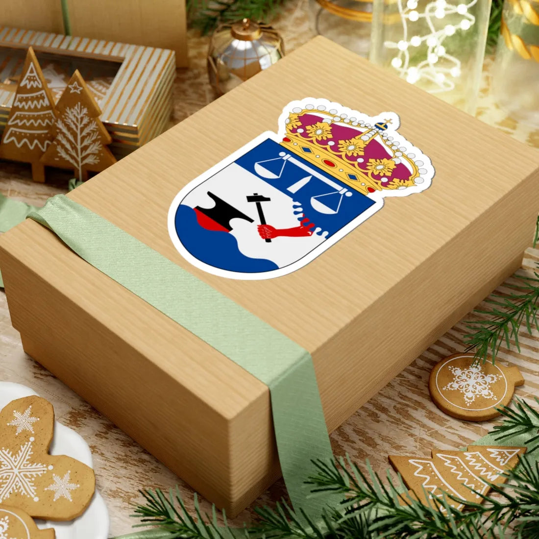 Eskilstuna tingsrätt vapen (Sweden) (Coat of Arms) STICKER Vinyl Kiss-Cut Decal - The Sticker Space