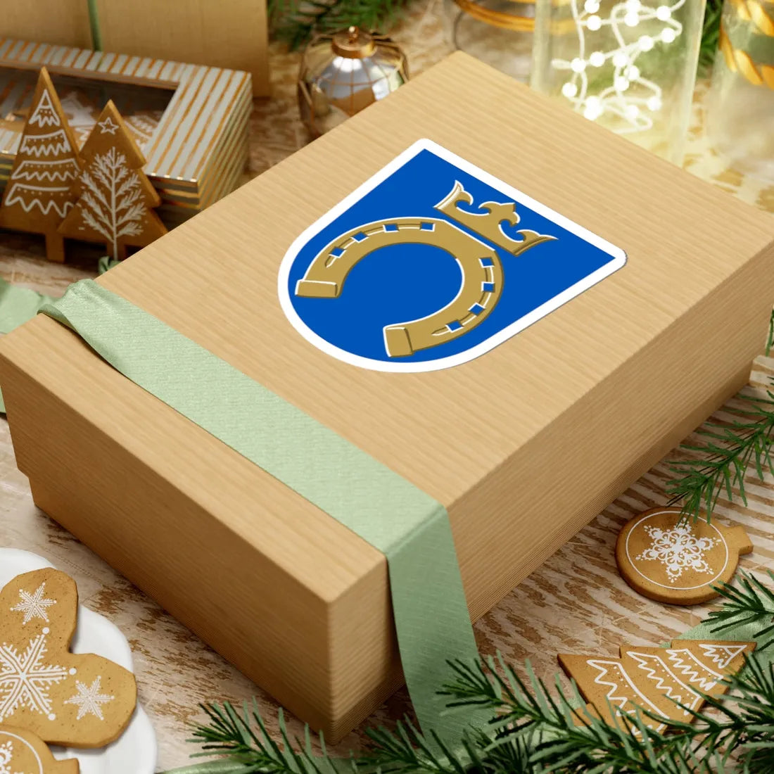 Espoo.vaakuna (Finland) (Coat of Arms) STICKER Vinyl Kiss-Cut Decal - The Sticker Space