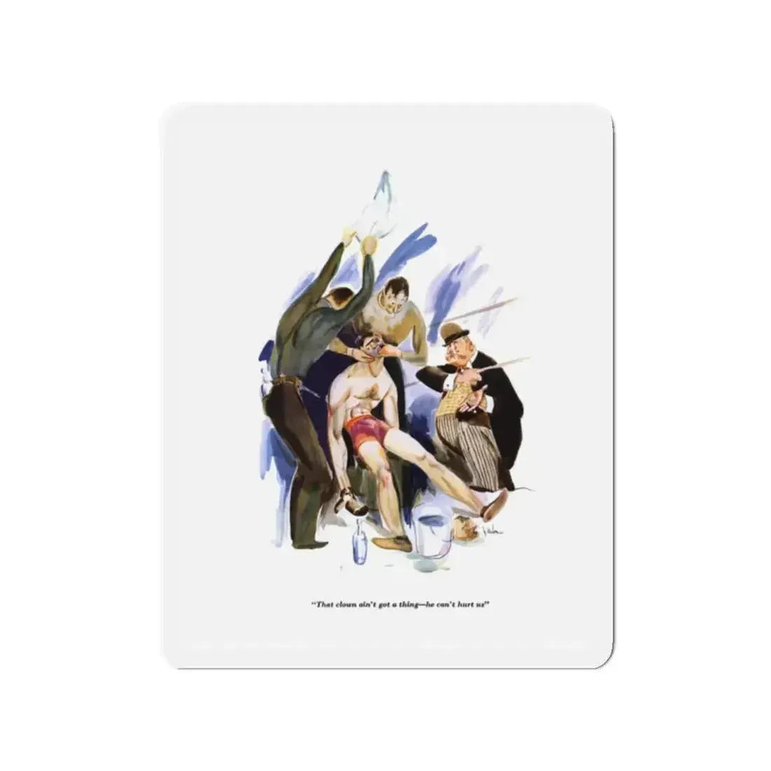 Esquire Illustration, January 1934 (Magazine Illustration) Refrigerator Magnet - The Sticker Space