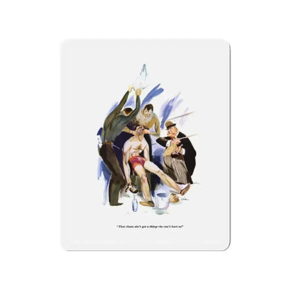 Esquire Illustration, January 1934 (Magazine Illustration) Refrigerator Magnet - The Sticker Space