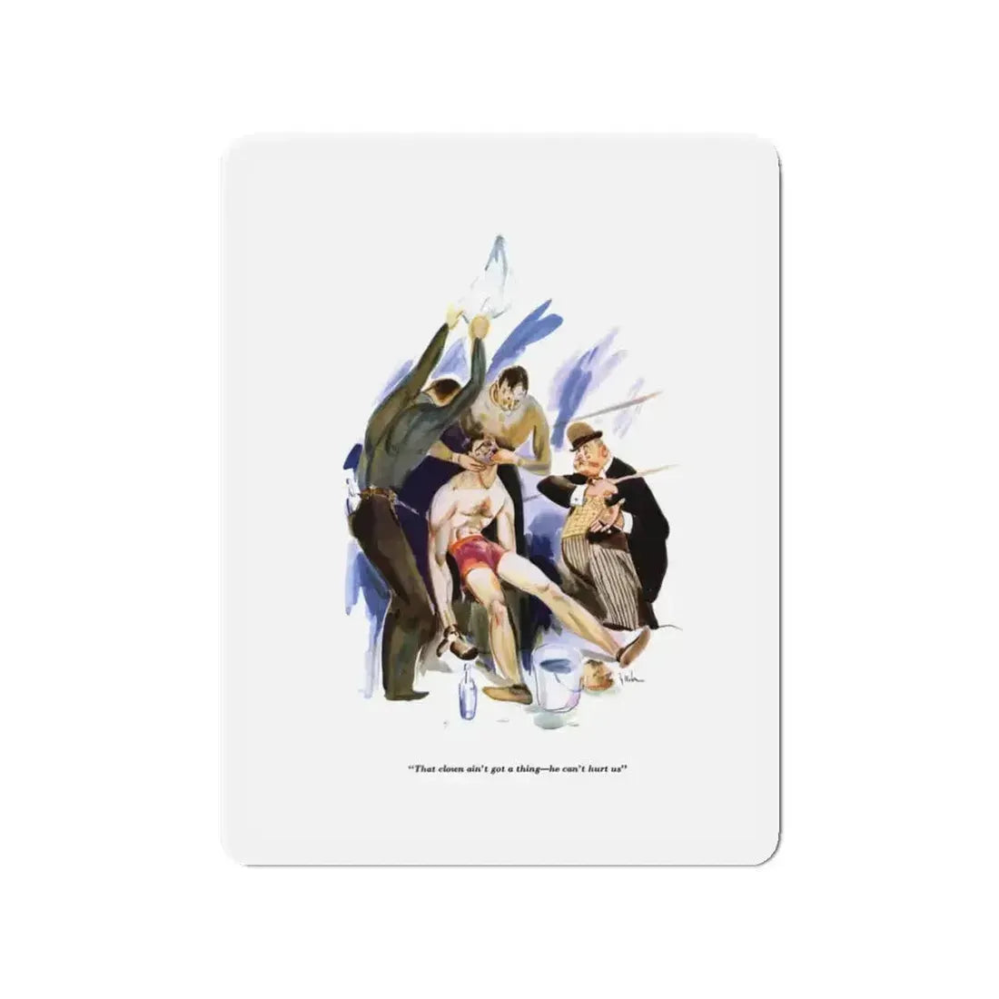 Esquire Illustration, January 1934 (Magazine Illustration) Refrigerator Magnet - The Sticker Space