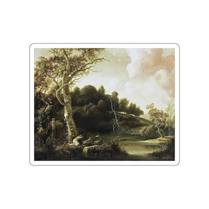 ESSELENS, Jacob - River Landscape (Artwork) STICKER Vinyl Die-Cut Decal - The Sticker Space