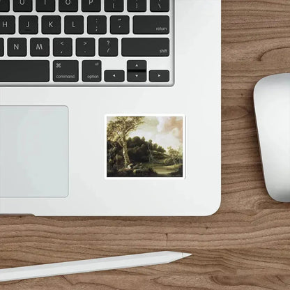 ESSELENS, Jacob - River Landscape (Artwork) STICKER Vinyl Die-Cut Decal - The Sticker Space