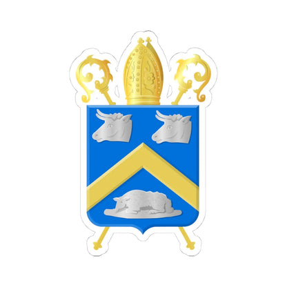 Essen B wapen2 (Belgium) (Coat of Arms) STICKER Vinyl Kiss-Cut Decal 4 Inch White - The Sticker Space