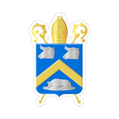 Essen B wapen2 (Belgium) (Coat of Arms) STICKER Vinyl Kiss-Cut Decal 6 Inch White - The Sticker Space