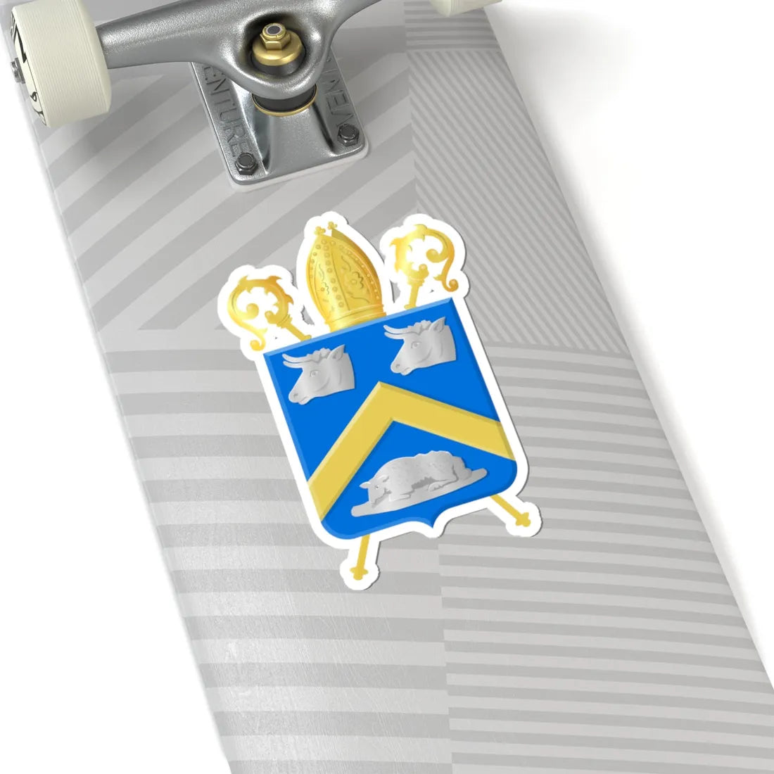 Essen B wapen2 (Belgium) (Coat of Arms) STICKER Vinyl Kiss-Cut Decal - The Sticker Space