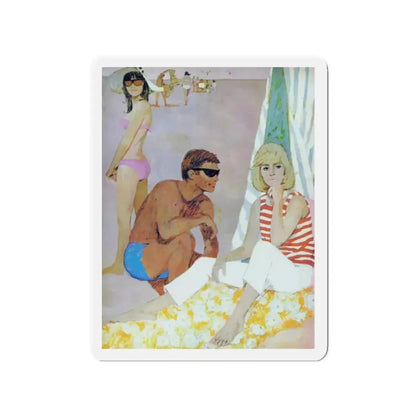 Essential Services, Cosmopolitan, September 1966 (Magazine Illustration) Refrigerator Magnet - The Sticker Space