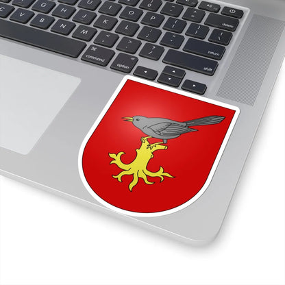 Essertes-coat of arms (Switzerland) (Coat of Arms) STICKER Vinyl Kiss-Cut Decal - The Sticker Space