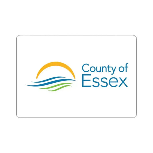 Essex County Ontario Flag 2014 - present (Canada) STICKER Vinyl Kiss-Cut Decal 2 Inch White - The Sticker Space