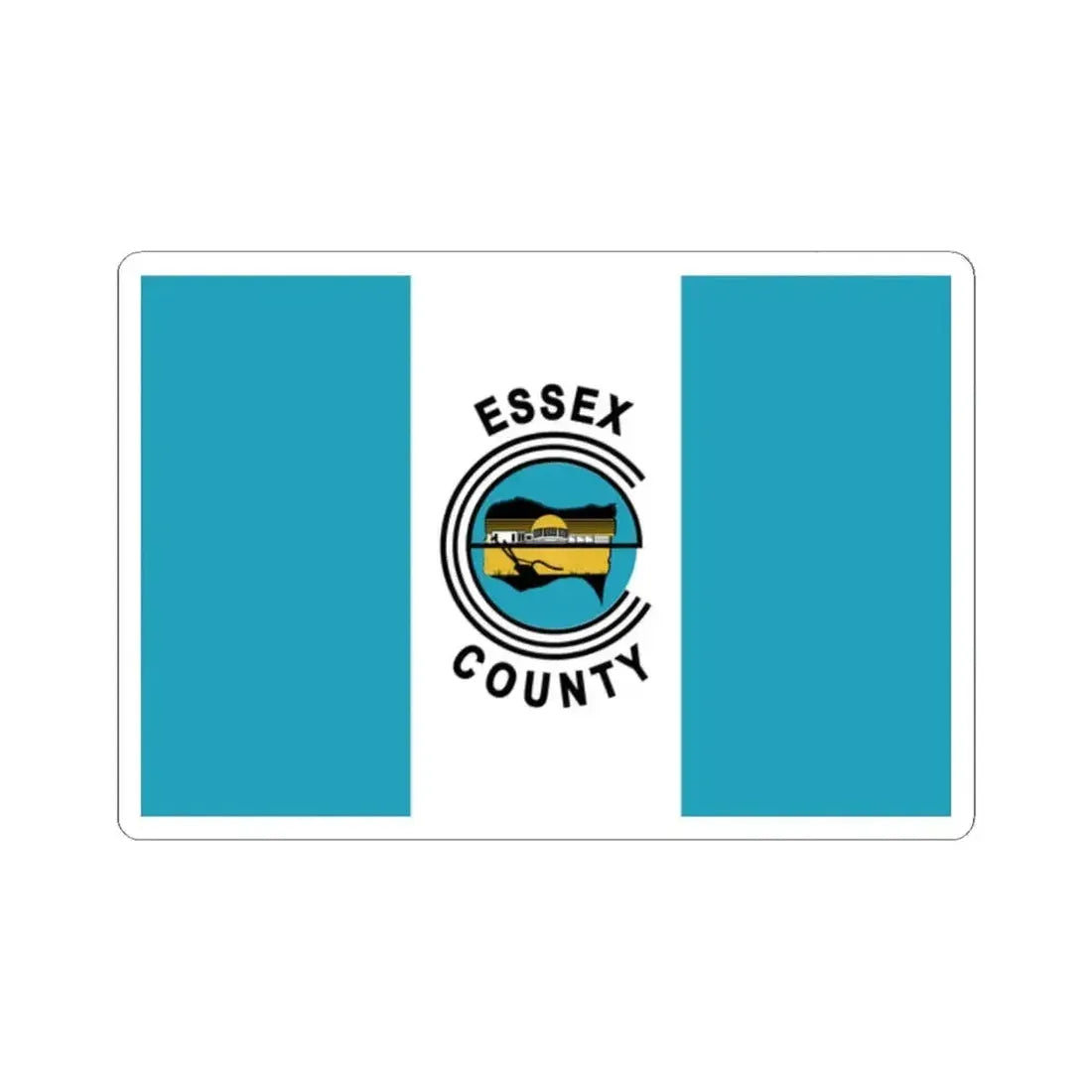 Essex County Ontario Flag pre-2014 (Canada) STICKER Vinyl Kiss-Cut Decal 2 Inch White - The Sticker Space
