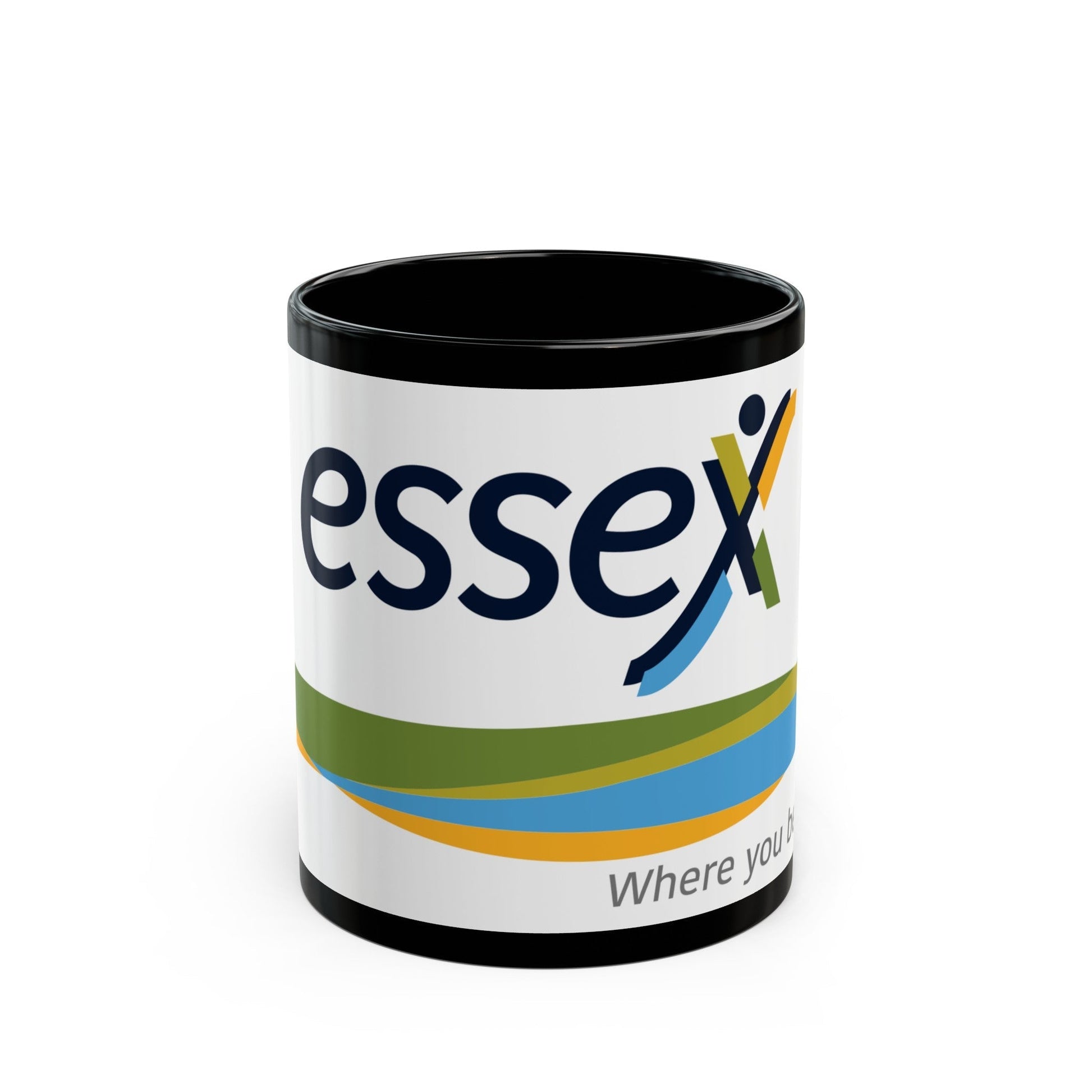 Essex Ontario Flag Canada - Black Coffee Mug-11oz-The Sticker Space