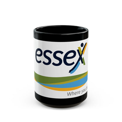 Essex Ontario Flag Canada - Black Coffee Mug-15oz-The Sticker Space