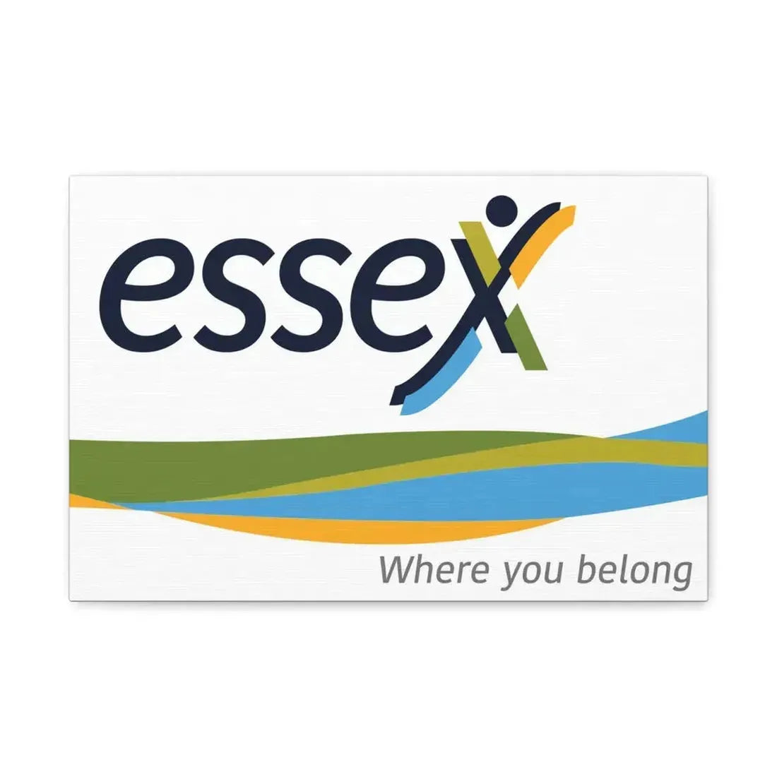 Essex Ontario Flag Canada - Canvas Wall Art 18″ x 12″ 1.25" - The Sticker Space