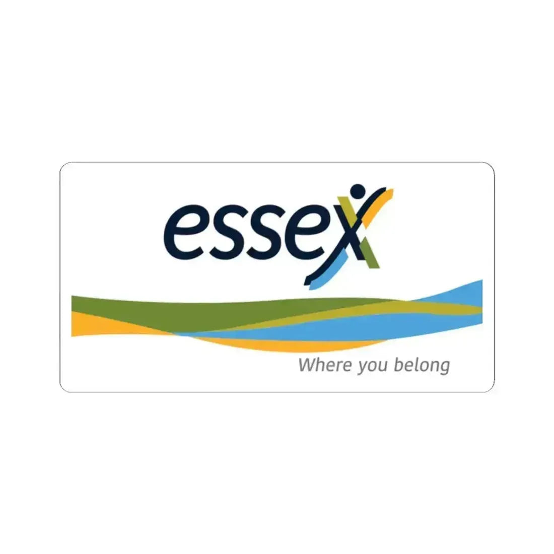 Essex Ontario Flag (Canada) STICKER Vinyl Kiss-Cut Decal 2 Inch White - The Sticker Space