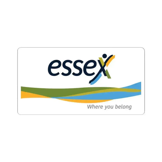 Essex Ontario Flag (Canada) STICKER Vinyl Kiss-Cut Decal 2 Inch White - The Sticker Space