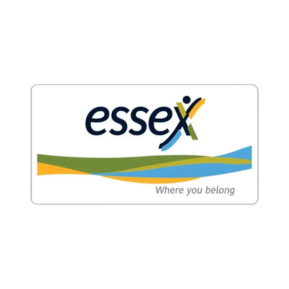 Essex Ontario Flag Canada - STICKER Vinyl Kiss-Cut Decal 3 Inch White - The Sticker Space