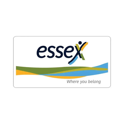 Essex Ontario Flag Canada - STICKER Vinyl Kiss-Cut Decal 6 Inch White - The Sticker Space