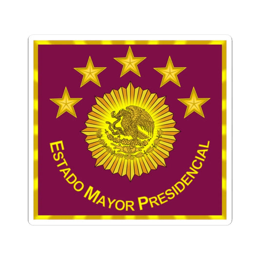 Estado Mayor Presidencial Mexico (Mexico) (Coat of Arms) STICKER Vinyl Kiss-Cut Decal 2 Inch White - The Sticker Space