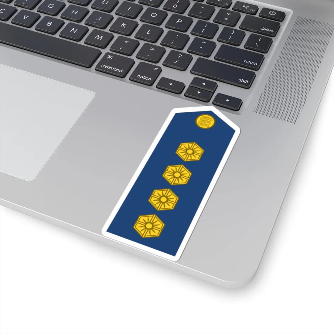 Estonia AirForce OF 2 (Estonia) (Military Rank) STICKER Vinyl Kiss-Cut Decal - The Sticker Space