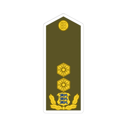 Estonia Army OF 7 (Estonia) (Military Rank) STICKER Vinyl Kiss-Cut Decal 6 Inch White - The Sticker Space