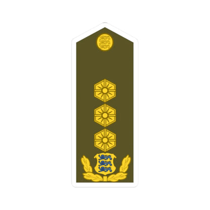 Estonia Army OF 8 (Estonia) (Military Rank) STICKER Vinyl Kiss-Cut Decal 2 Inch White - The Sticker Space