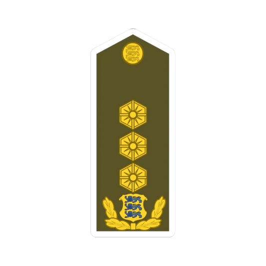 Estonia Army OF 8 (Estonia) (Military Rank) STICKER Vinyl Kiss-Cut Decal 2 Inch White - The Sticker Space
