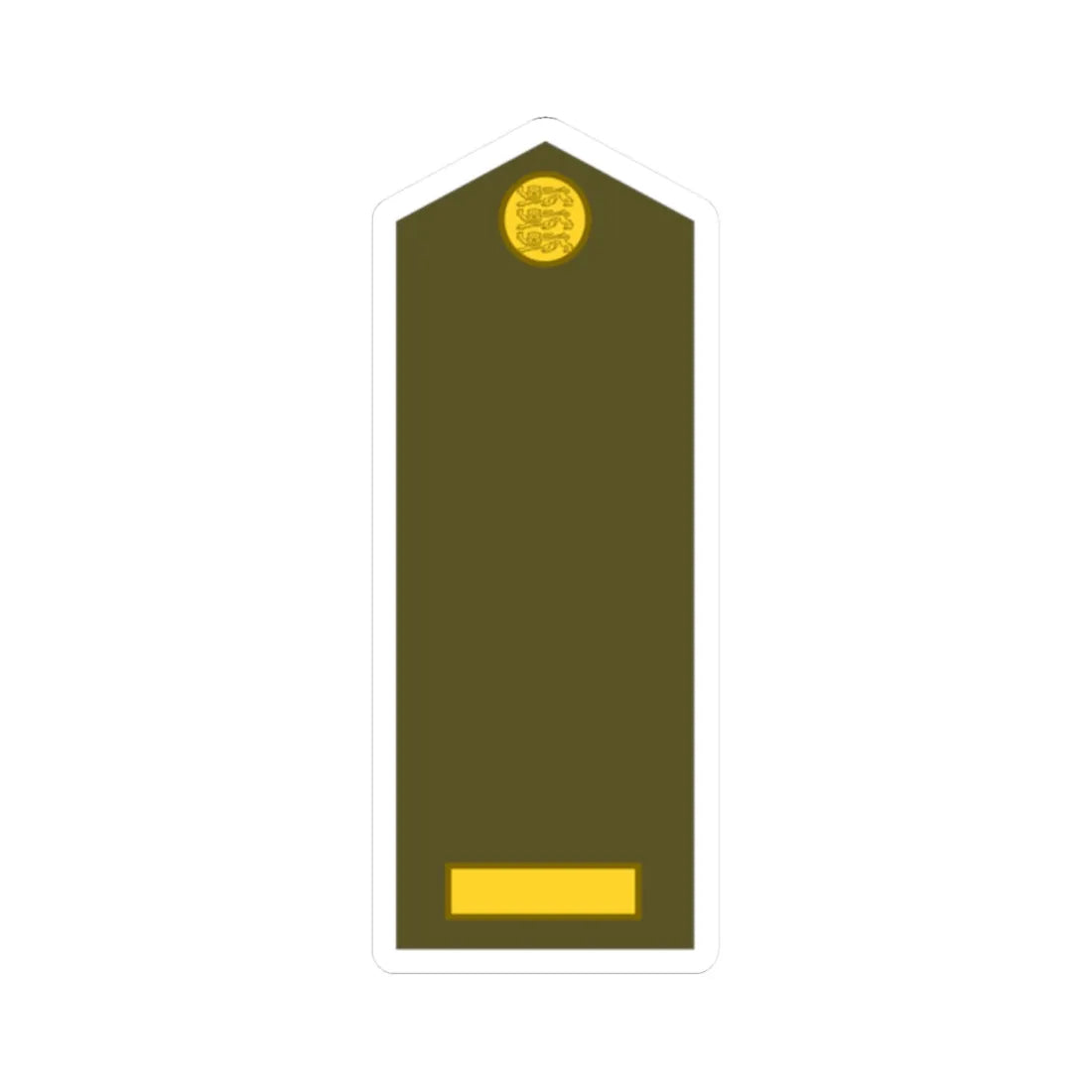 Estonia Army OR 2 (Estonia) (Military Rank) STICKER Vinyl Kiss-Cut Decal 2 Inch White - The Sticker Space