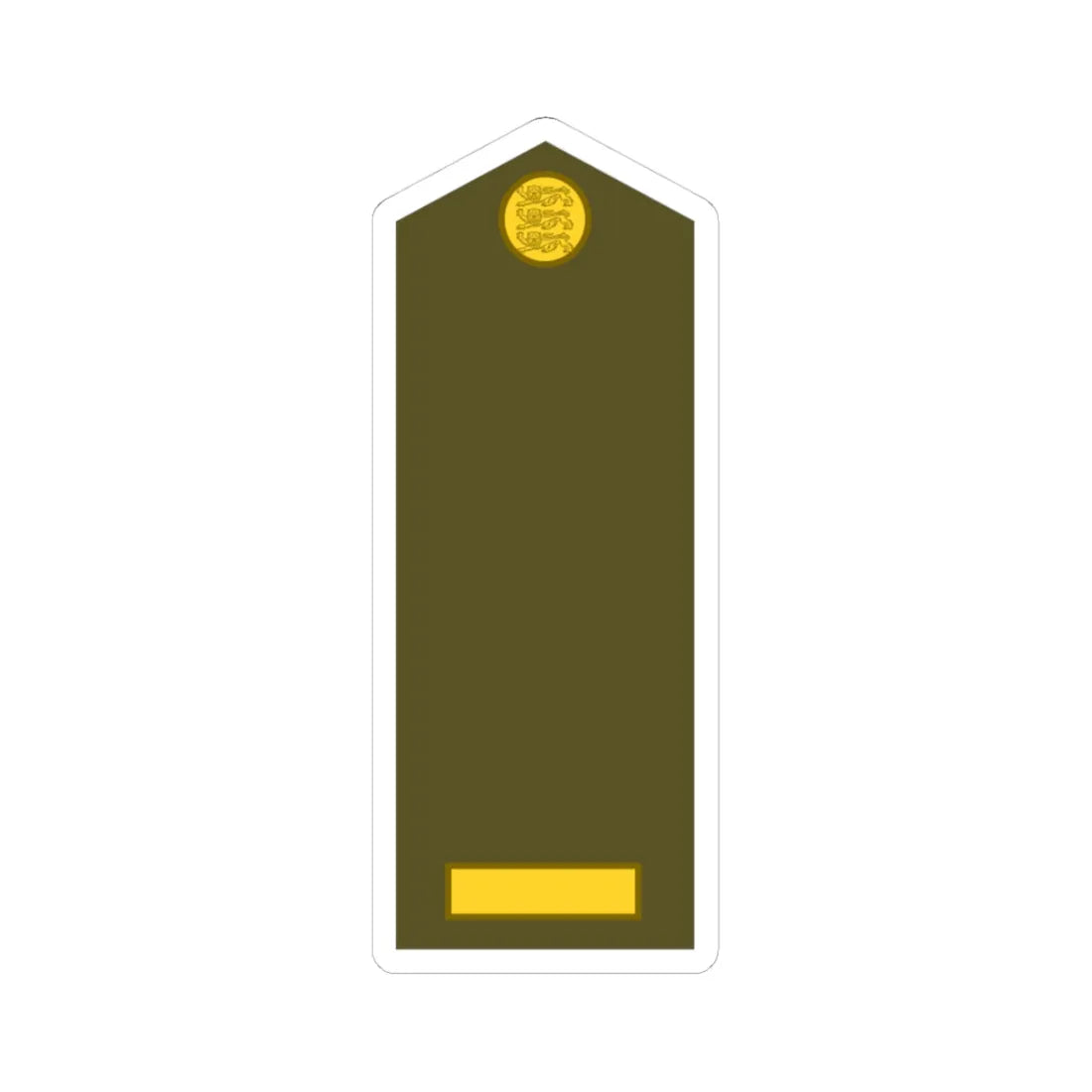 Estonia Army OR 2 (Estonia) (Military Rank) STICKER Vinyl Kiss-Cut Decal 3 Inch White - The Sticker Space