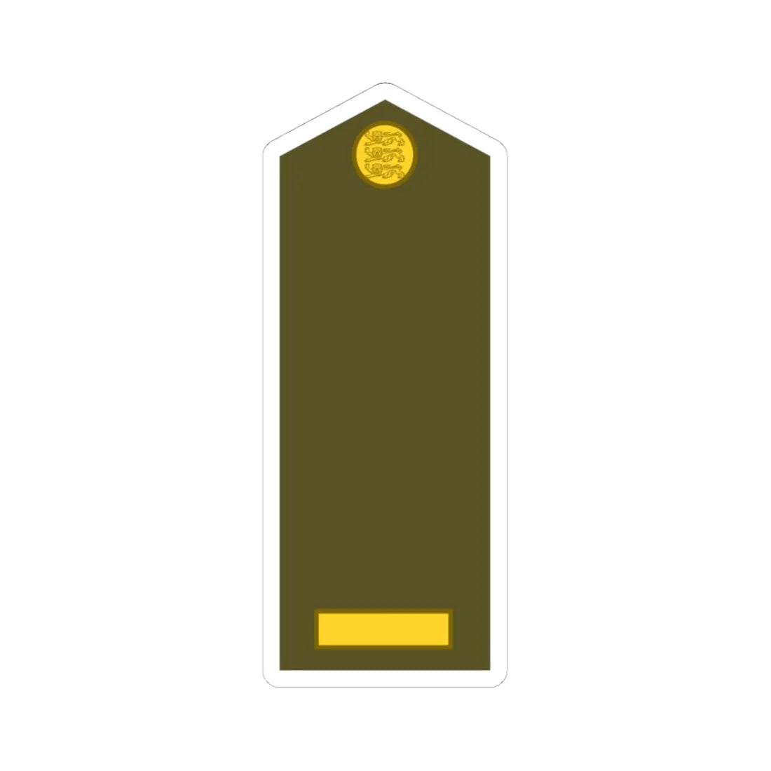 Estonia Army OR 2 (Estonia) (Military Rank) STICKER Vinyl Kiss-Cut Decal 4 Inch White - The Sticker Space