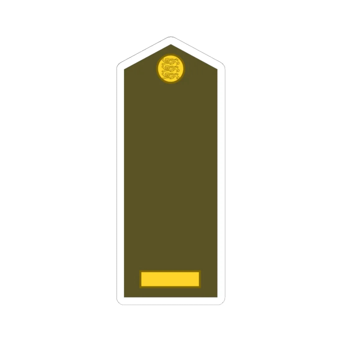 Estonia Army OR 2 (Estonia) (Military Rank) STICKER Vinyl Kiss-Cut Decal 6 Inch White - The Sticker Space